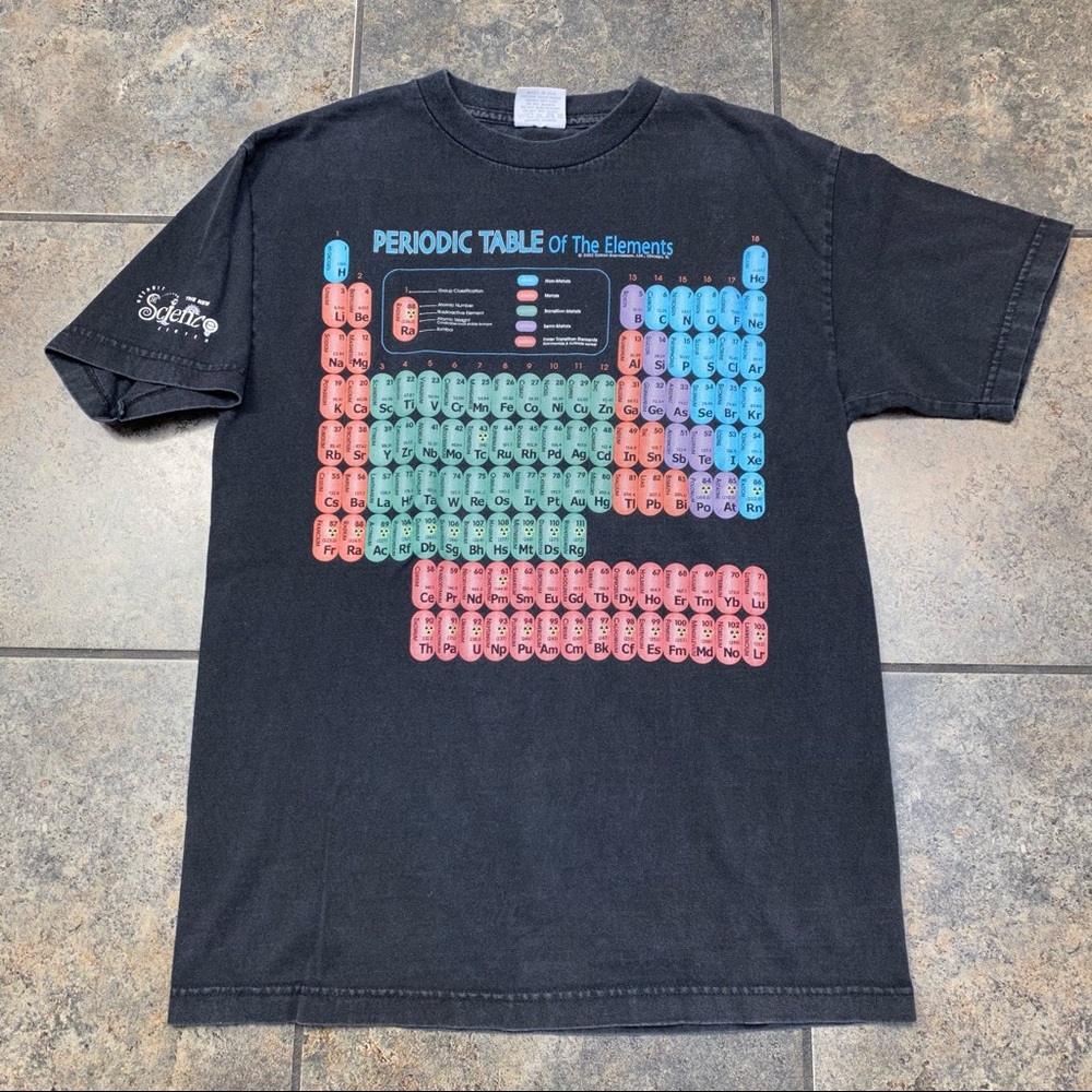 VTG 2002 Periodic Table Of The Elements S/S T-Shirt Medium